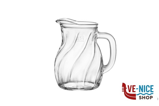 vetro BISTROT TWIST CARAFFA CAPIENZA CL.50, CAPIENZA MAX CL.63 H.14,45 DIAMETRO CM. 12,45 - 146142MAS121990 BORMIOLI ROCCO