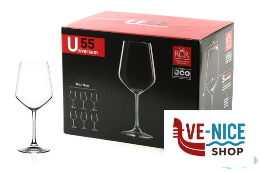vetro cristallino UNIVERSUM-CONFEZIONE 6 CALICI VINO CL 55 25159020706 RCR CRISTALLERIA ITALIANA - immagine 3