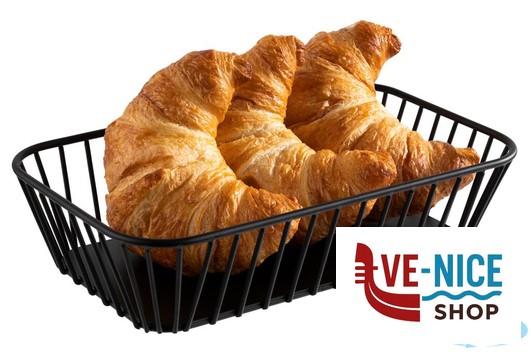 cestini per il pane URBAN-CESTELLO GN 1.4 METALLO NERO 26,5X16,2 H 7,5 APS ASSHEUER POTT GMBH E CO KG - immagine 2