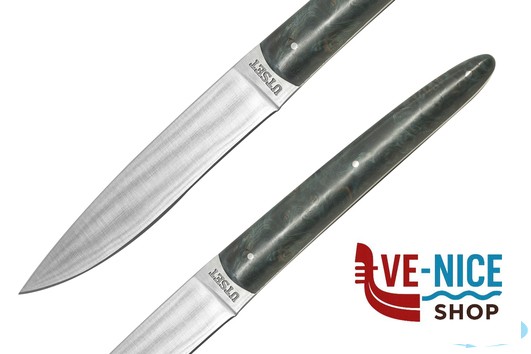 coltelli UTSET - COLTELLO CM 22,5 MANICO LEGNO AZZURRO. COMAS - immagine 2