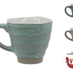 tazze da caffe' VANITY-TAZZA CAFFE SENZA PIATTO 9CL COLORI ASSORTITI IN STONEWARE IMPORT TAVOLA