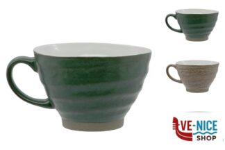 tazze jumbo/colazione VANITY-TAZZONE JUMBO SENZA PIATTO 43CL COLORI ASSORTITI IN STONEWARE IMPORT TAVOLA