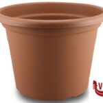 plastica VASO CILINDRICO CM 35X24H COLORI TERRA COTTA TERAPLAST