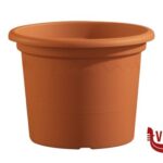 plastica VASO GEO CILINDRICO PLASTICA CM 40- COTTO 01 EURO 3 PLAST