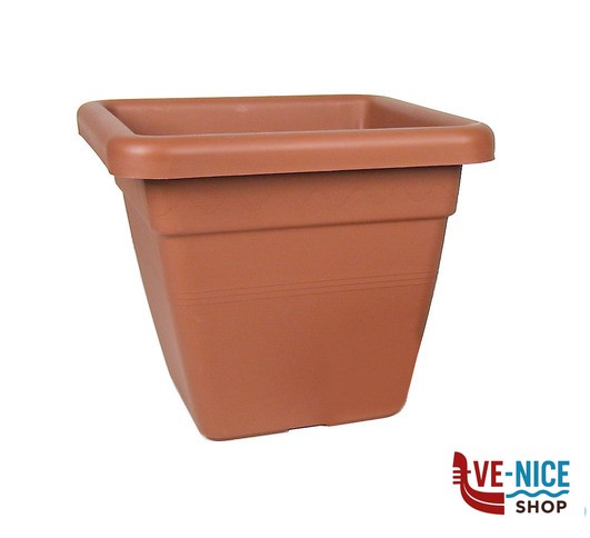 plastica VASO KREA QDR PLASTICA CM 25- TIPO COTTO 01 EURO 3 PLAST