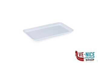 cucina VASSOIO BIANCO ESPOSITORE SALUMIERE CM.30X16X2,5 BORDO PIANO GIGANPLAST