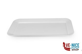 plastica VASSOIO BIANCO ESPOSITORE SALUMIERE CM 42X23X2,5 BORDO PIANO GIGANPLAST