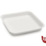 plastica VASSOIO ANTIASSORBENTE IN PMMA CM.22X22X3,5 BIANCO 130 A6-BIM MOBIL PLASTIC