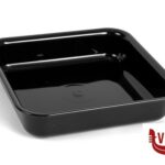 VASSOIO ANTIASSORBENTE IN PMMA CM.22X22X5 NERO 128 A6-NER MOBIL PLASTIC plastica 1 pezzi