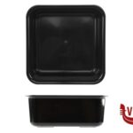 plastica VASSOIO ANTIASSORBENTE IN PMMA CM.22X22X8,5 NERO MOBIL PLASTIC
