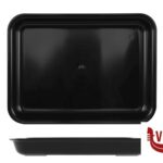 plastica VASSOIO ANTIASSORBENTE IN PMMA CM.22X29,5X3,5 NERO 130 A4-NER MOBIL PLASTIC