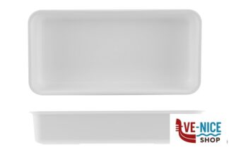 plastica VASSOIO ANTIASSORBENTE IN PMMA CM.22X44X8,5 BIANCO MOBIL PLASTIC