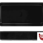 plastica VASSOIO ANTIASSORBENTE IN PMMA CM.22X44X8,5 NERO MOBIL PLASTIC