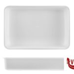 plastica VASSOIO ANTIASSORBENTE IN PMMA CM.29X44X8,5 BIANCO MOBIL PLASTIC