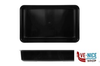plastica VASSOIO ANTIASSORBENTE IN PMMA CM.29X44X8,5 NERO MOBIL PLASTIC