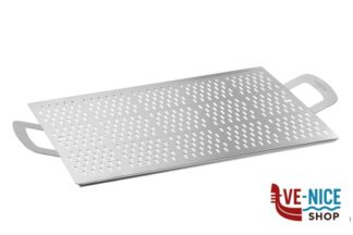 sottopiatti/vassoi VASSOIO E TAGLIERE RETTANGOLARE, CON PIEDINI E FORATO, 40X60 CM GI METAL