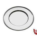 0 SOTTOPIATTO INOX CM 33 BORDO PERLATO 36323 APS  ASSHEUER POTT GMBH E CO KG