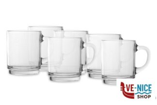 vetro/opale VERSAILLES MUG TRASPARENTE CL 26 CONFEZIONE 6PEZZI DURALEX INTERNAT. SAS