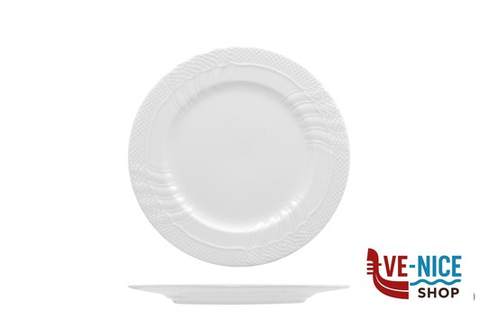 piano VERSAILLES - PIATTO PIANO CM 22 IN PORCELLANA IMPORT TAVOLA PROFESSIONAL