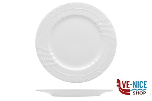 piano VERSAILLES - PIATTO PIANO CM 32,5 IN PORCELLANA IMPORT TAVOLA PROFESSIONAL