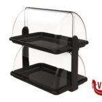 conservazione VETRINETTA DOPPIA MEDIA 38X26X35,5 BASE NERA ROBEX