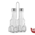 oliera/sale  pepe VINAGR SALEROS QUESE - MENAGE 2 PZ IN VETRO ED ACCIAIO INOX 3164 COMAS