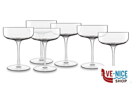 calici e flute spumante VINALIA - CF.6 CALICI CHAMPAGNE CL.30 H.14,2 CM.10,5 BORMIOLI LUIGI