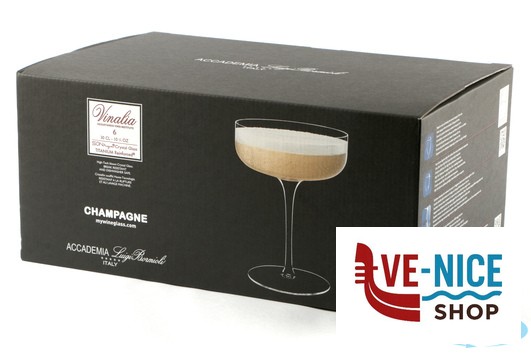 calici e flute spumante VINALIA - CF.6 CALICI CHAMPAGNE CL.30 H.14,2 CM.10,5 BORMIOLI LUIGI - immagine 4