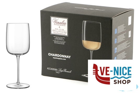 calici e flute spumante VINALIA - CF.6 CALICI CHARDONNAY CL.45 H.21,5 CM.8,1 BORMIOLI LUIGI - immagine 3