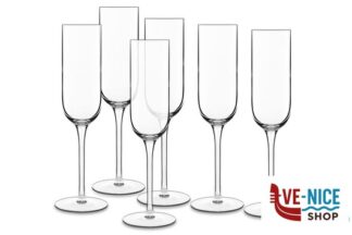 calici e flute spumante VINALIA - CF.6 CALICI PROSECCO CL.21 H.23,5 CM.7 BORMIOLI LUIGI