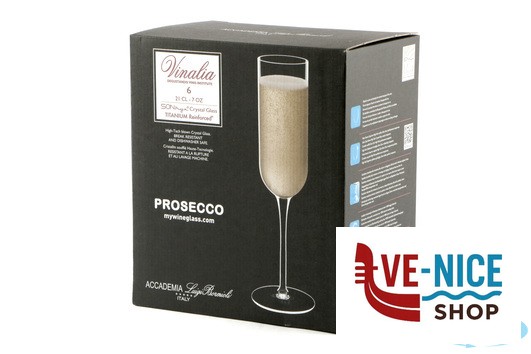 calici e flute spumante VINALIA - CF.6 CALICI PROSECCO CL.21 H.23,5 CM.7 BORMIOLI LUIGI - immagine 4