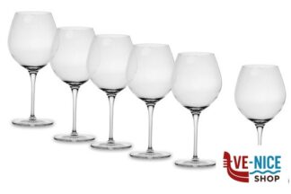 vetro VINOTEQUE-CONFEZIONE 6 CALICI VINO ROBUSTO CL.66 BORMIOLI LUIGI