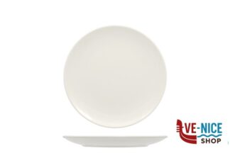 posacenere VITAL COUPE DOPPIO BORDO-PIATTO PIANO CM 24 - ALLUMINA ARIANE FINE PORCELAIN