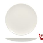 posacenere VITAL COUPE DOPPIO BORDO-PIATTO PIANO CM 29 - ALLUMINA ARIANE FINE PORCELAIN