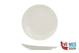 tavola VITAL COUPE - PIATTO PIANO ASIMMETRICO CM 15-ALLUMINA ARIANE FINE PORCELAIN