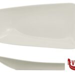 porcellana VITAL RECTANGLE - PIATTO PIANO CM 24X13  ASIMMETRICO ARIANE FINE PORCELAIN