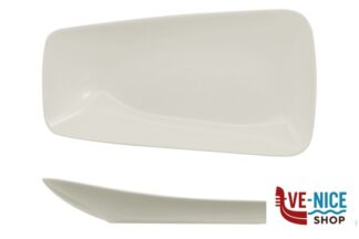 porcellana VITAL RECTANGLE - PIATTO PIANO CM 24X13 ASIMMETRICO ARIANE FINE PORCELAIN
