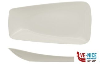 porcellana VITAL RECTANGLE - PIATTO PIANO CM 38X20,4 ASIMMETRICO ARIANE FINE PORCELAIN