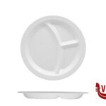 melamina VIVENZI-PIATTO 3 SCOMPARTI CM21 MELAMINA BIANCO V0367 VIVENZI PRODUZIONI SRL