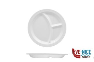 melamina VIVENZI-PIATTO 3 SCOMPARTI CM21 MELAMINA BIANCO V0367 VIVENZI PRODUZIONI SRL