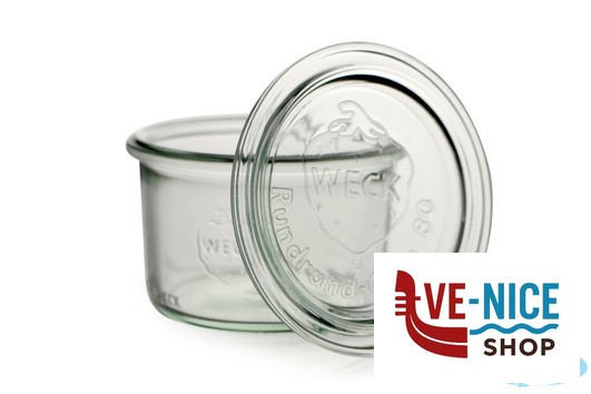 conservazione WECK CILINDRICO - CARTONE 12 VASETTI ML.200 COP.80 751 06687 DOSEN-ZENTRALE ZUCHNER GMBH - immagine 2