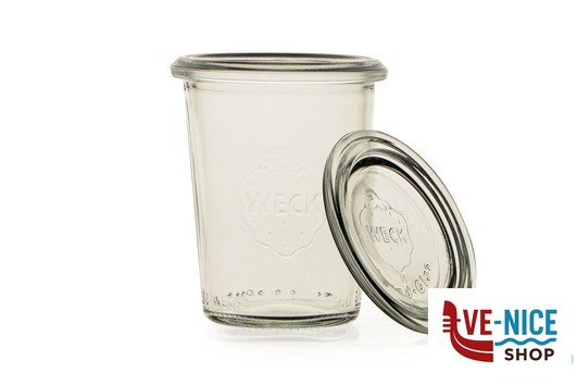 vetro WECK CILINDRICO- CARTONE 12 VASETTI ML.160 CON COPERCHIO 60 760 DOSEN-ZENTRALE ZUCHNER GMBH