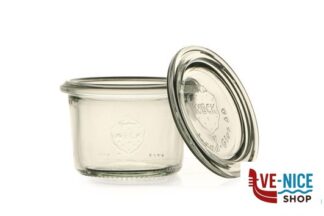 vetro WECK H CIL- VASETTO ML.80 CON COPERCHIO MM 60 DOSEN-ZENTRALE ZUCHNER GMBH