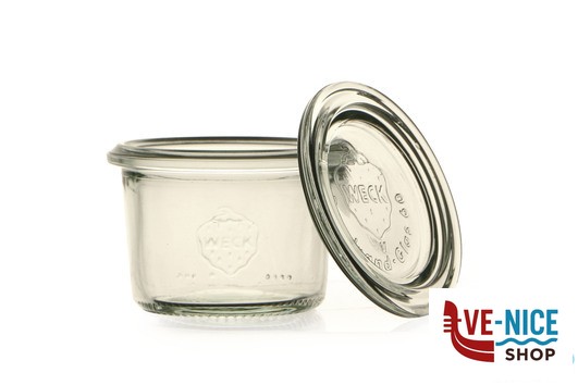 vetro WECK H CIL- VASETTO ML.80 CON COPERCHIO MM 60 DOSEN-ZENTRALE ZUCHNER GMBH