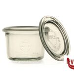 vetro WECK CILINDRICO- CARTONE 24 VASETTI ML.80 CON COPERCHIO 60  80 DOSEN-ZENTRALE ZUCHNER GMBH