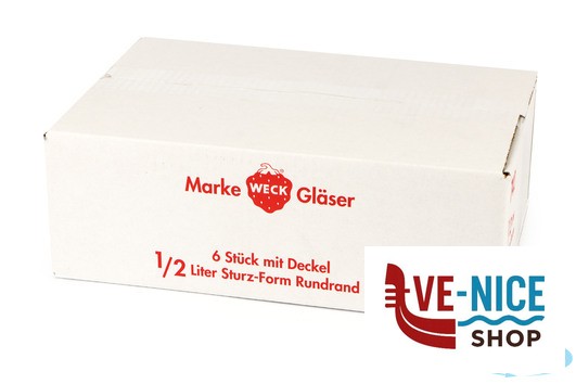 vetro WECK CIL- CARTONE 6 VASETTI ML.580 CON COPERCHIO 100 742 19681 DOSEN-ZENTRALE ZUCHNER GMBH - immagine 3