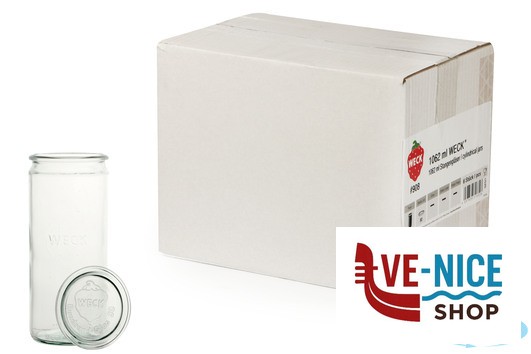 vetro WECK CIL- CARTONE 6 VASI ML.1062 CON COPERCHIO 80 908 DOSEN-ZENTRALE ZUCHNER GMBH - immagine 3