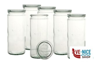 vetro WECK CIL- CARTONE 6 VASI ML.1062 CON COPERCHIO 80 908 DOSEN-ZENTRALE ZUCHNER GMBH