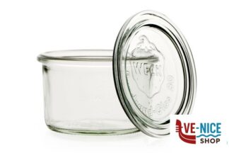 vetro WECK CILINDRICO - VASSOIO 4 VASETTI ML.200 COPERCHIO 80 751 DOSEN-ZENTRALE ZUCHNER GMBH