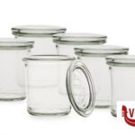 WECK CILINDRICO VASSOIO 6 VASETTI ML.140 COPERCHIO 60   761 DOSEN-ZENTRALE ZUCHNER GMBH vetro 1 pezzi